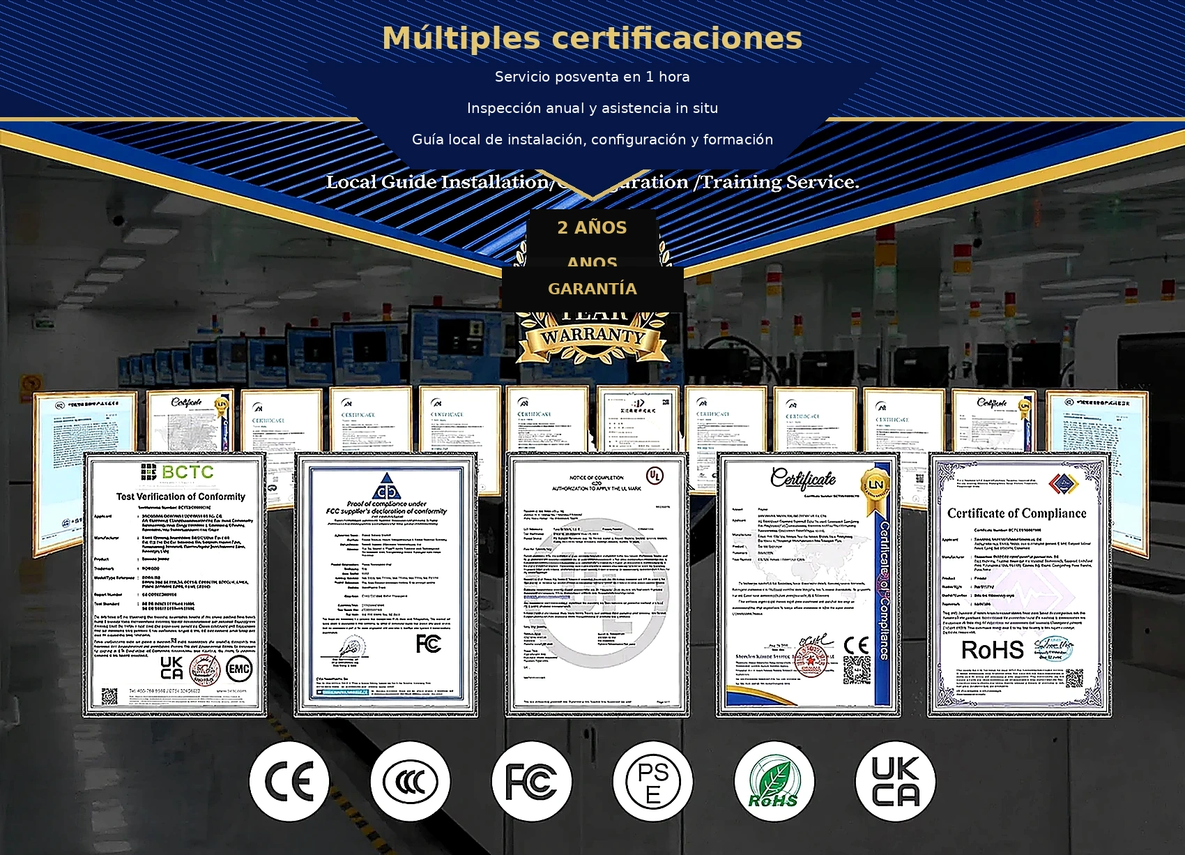 Muestra de pantallas LED Bluestar 5