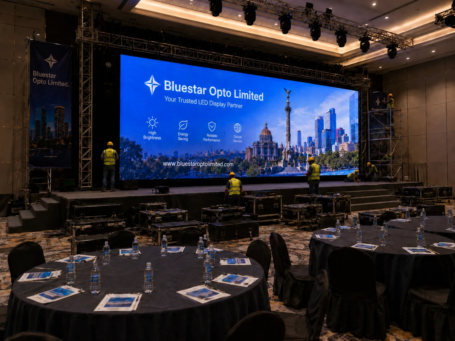 Conference hall LED video wall case thumbnail 4