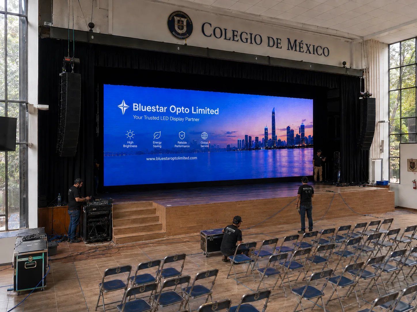 Training hall LED display case thumbnail 5