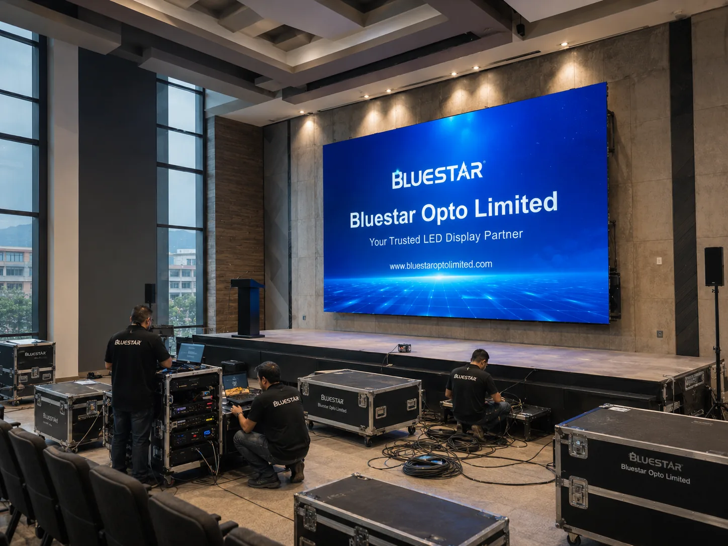 Corporate showroom LED screen case thumbnail 4