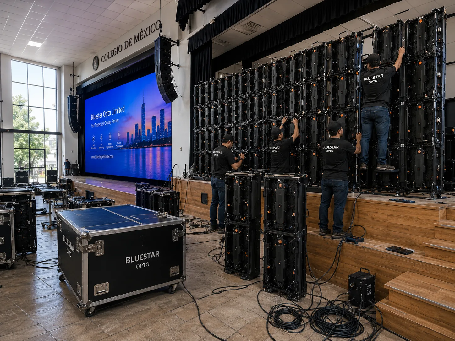 Indoor hall LED screen installation case thumbnail 2