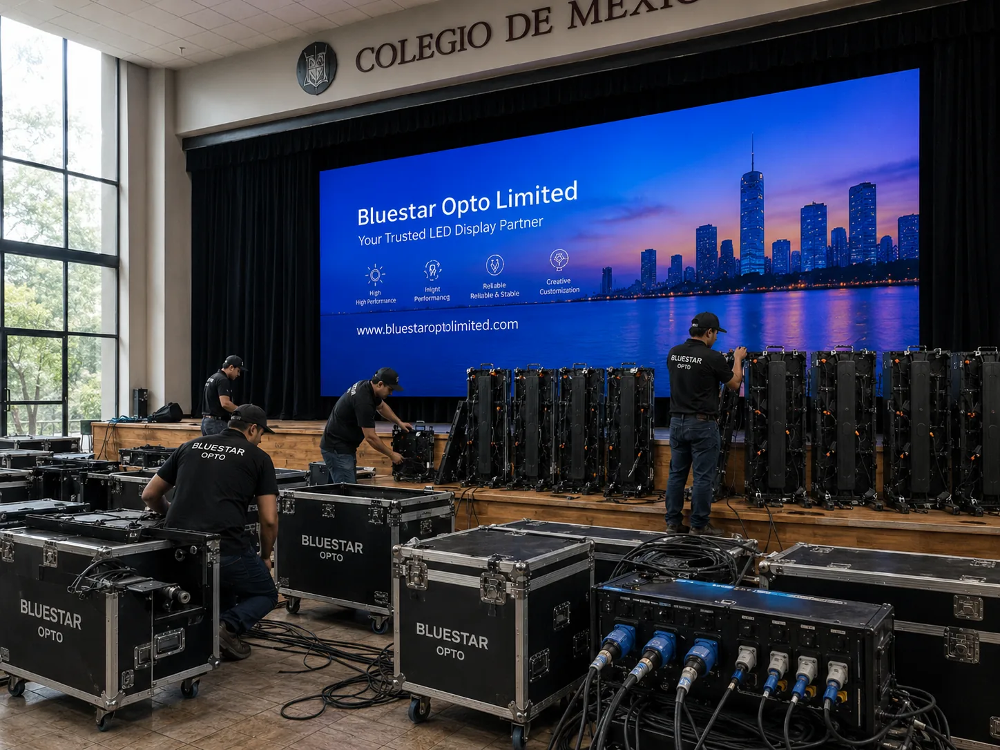Indoor hall LED screen installation case thumbnail 3