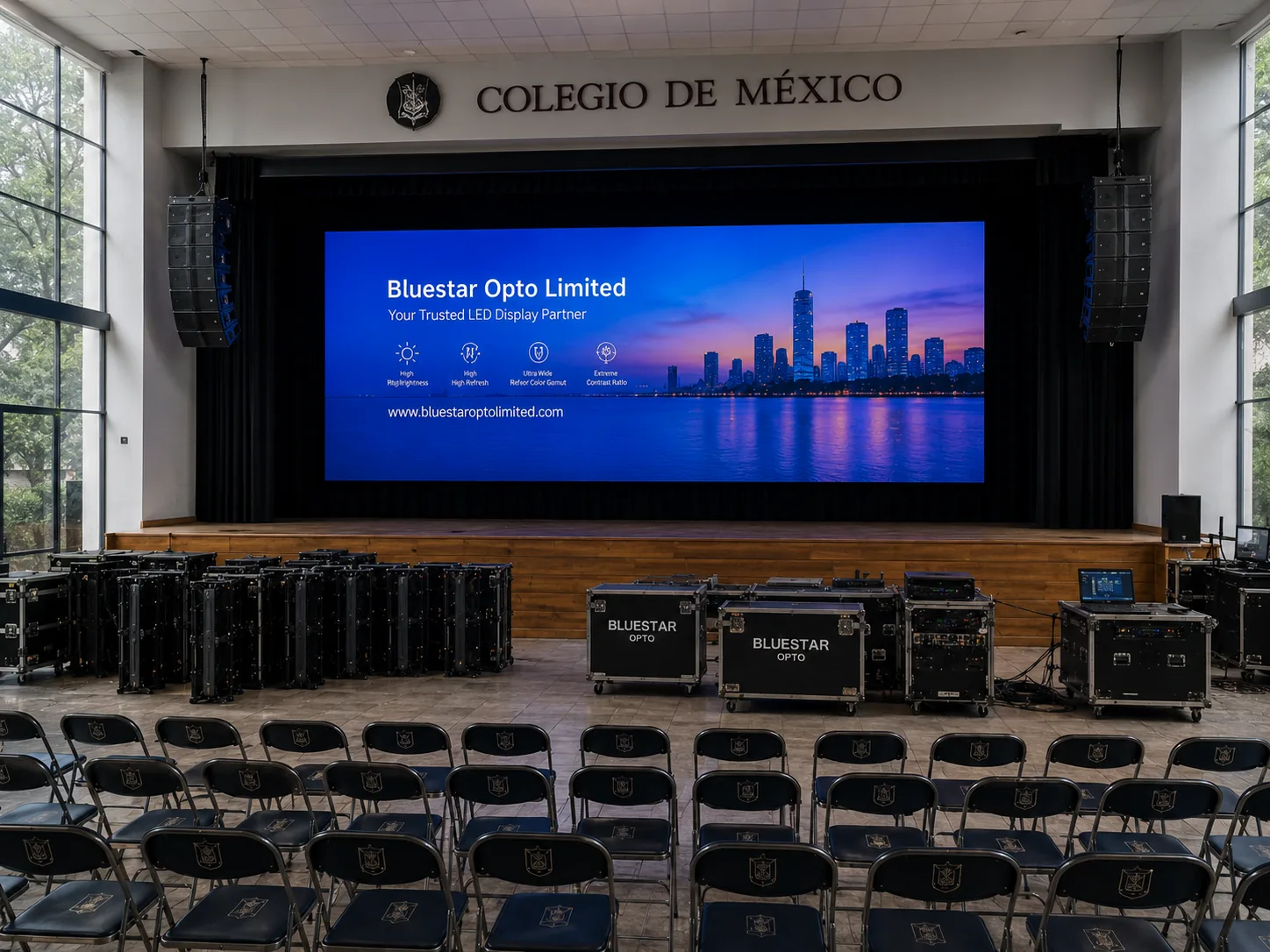 Indoor hall LED screen installation case thumbnail 5