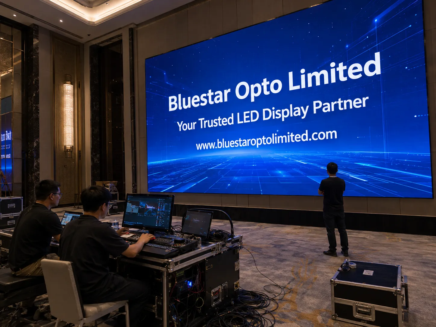 Indoor LED screen installation and debugging case thumbnail 2