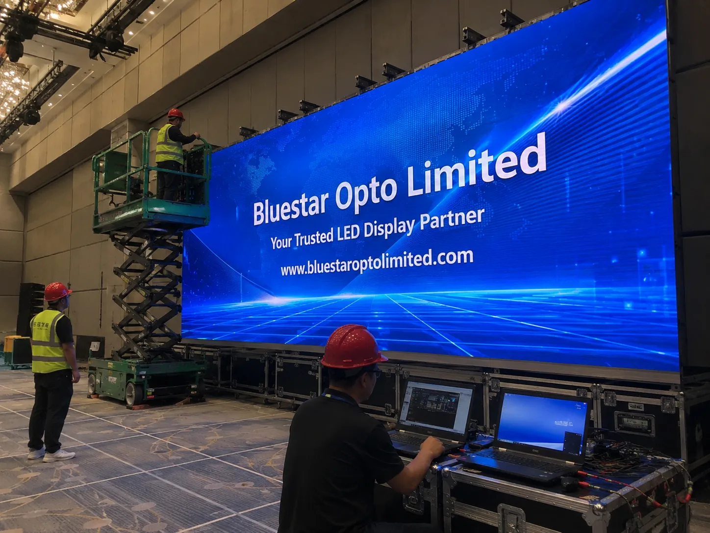 Indoor LED screen installation and debugging case thumbnail 3