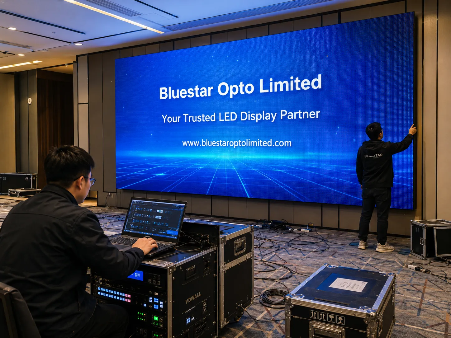 Indoor LED screen installation and debugging case thumbnail 4