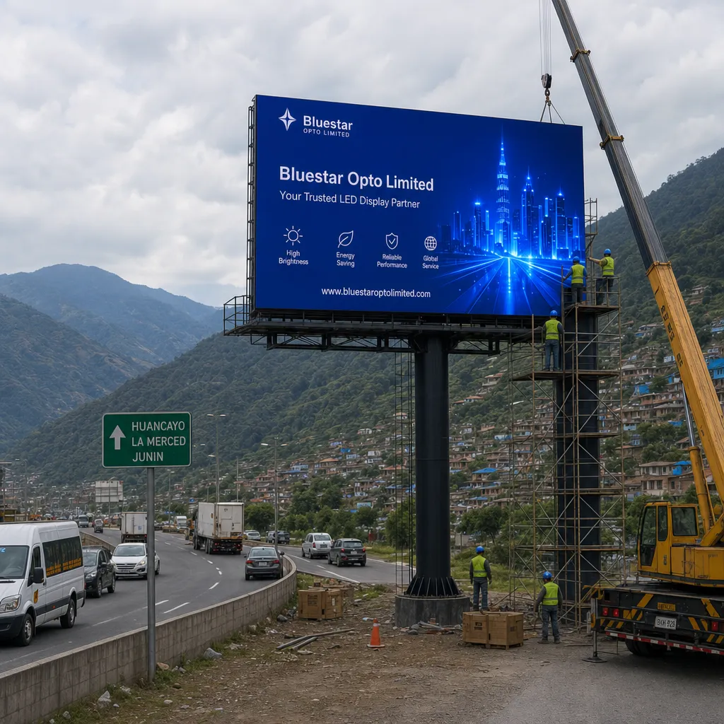 Outdoor billboard structure installation case thumbnail 2