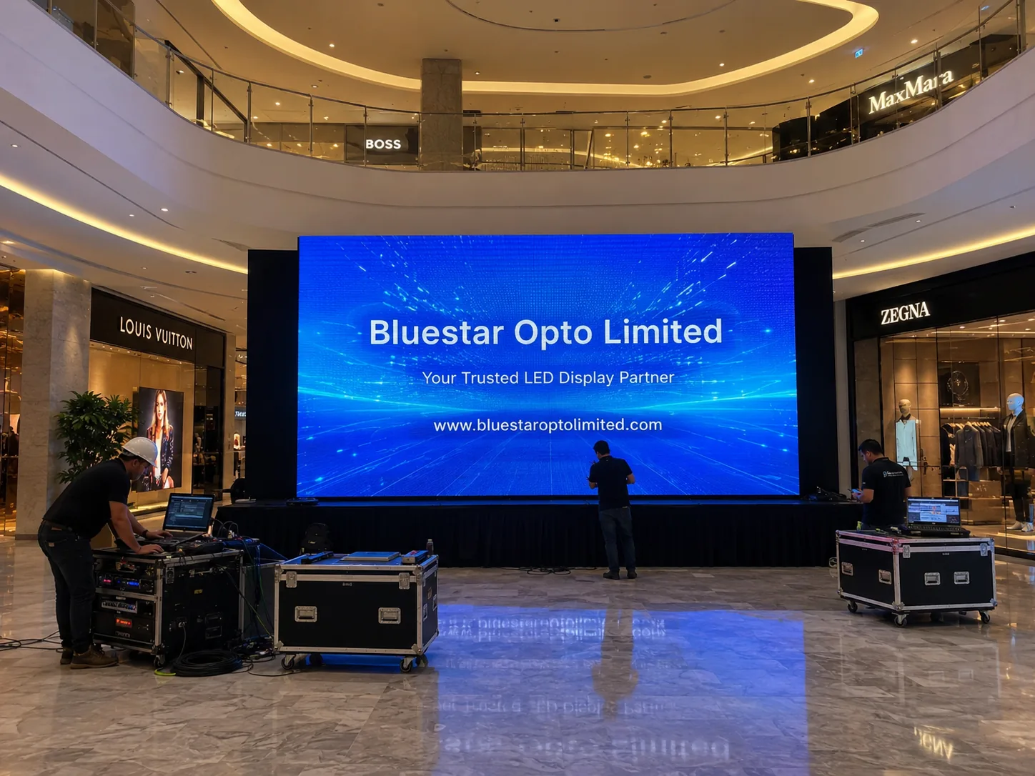 Shopping mall central hall LED screen case