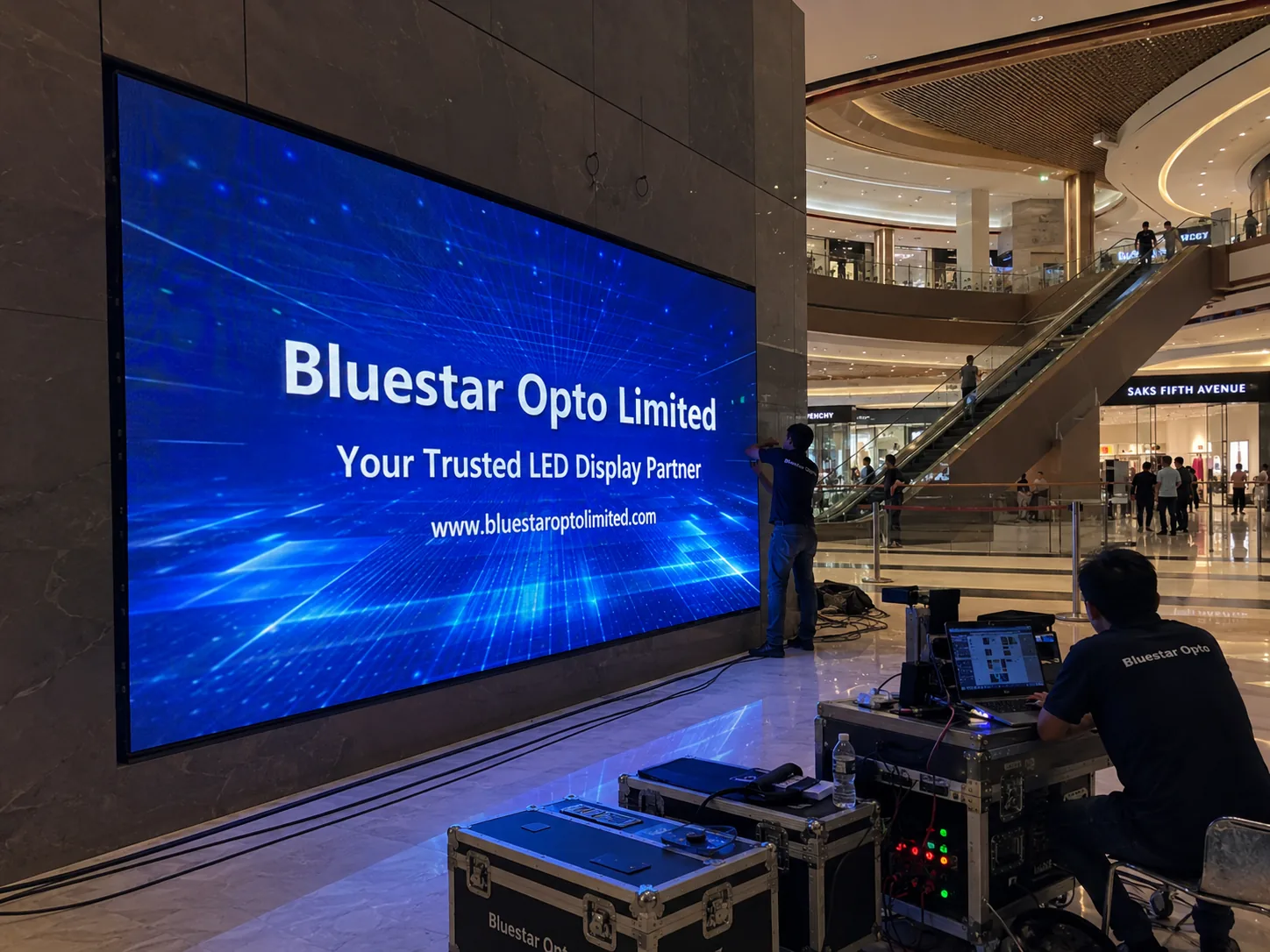 Shopping mall central hall LED screen case thumbnail 2