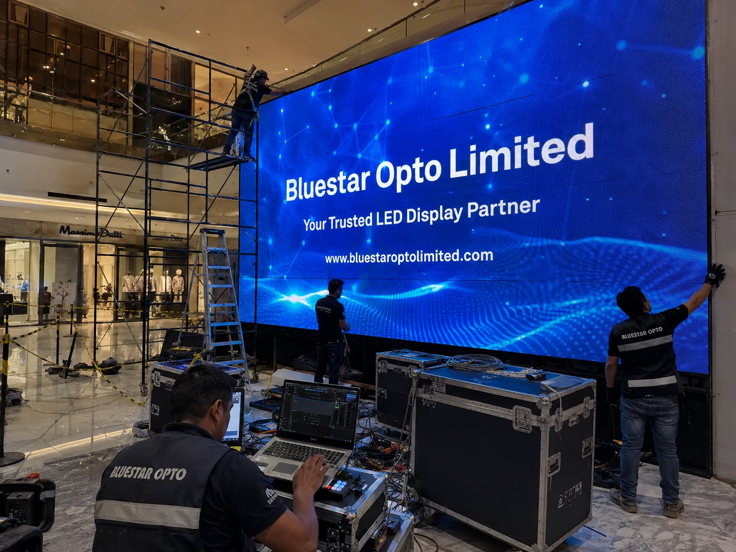 Shopping mall central hall LED screen case thumbnail 4