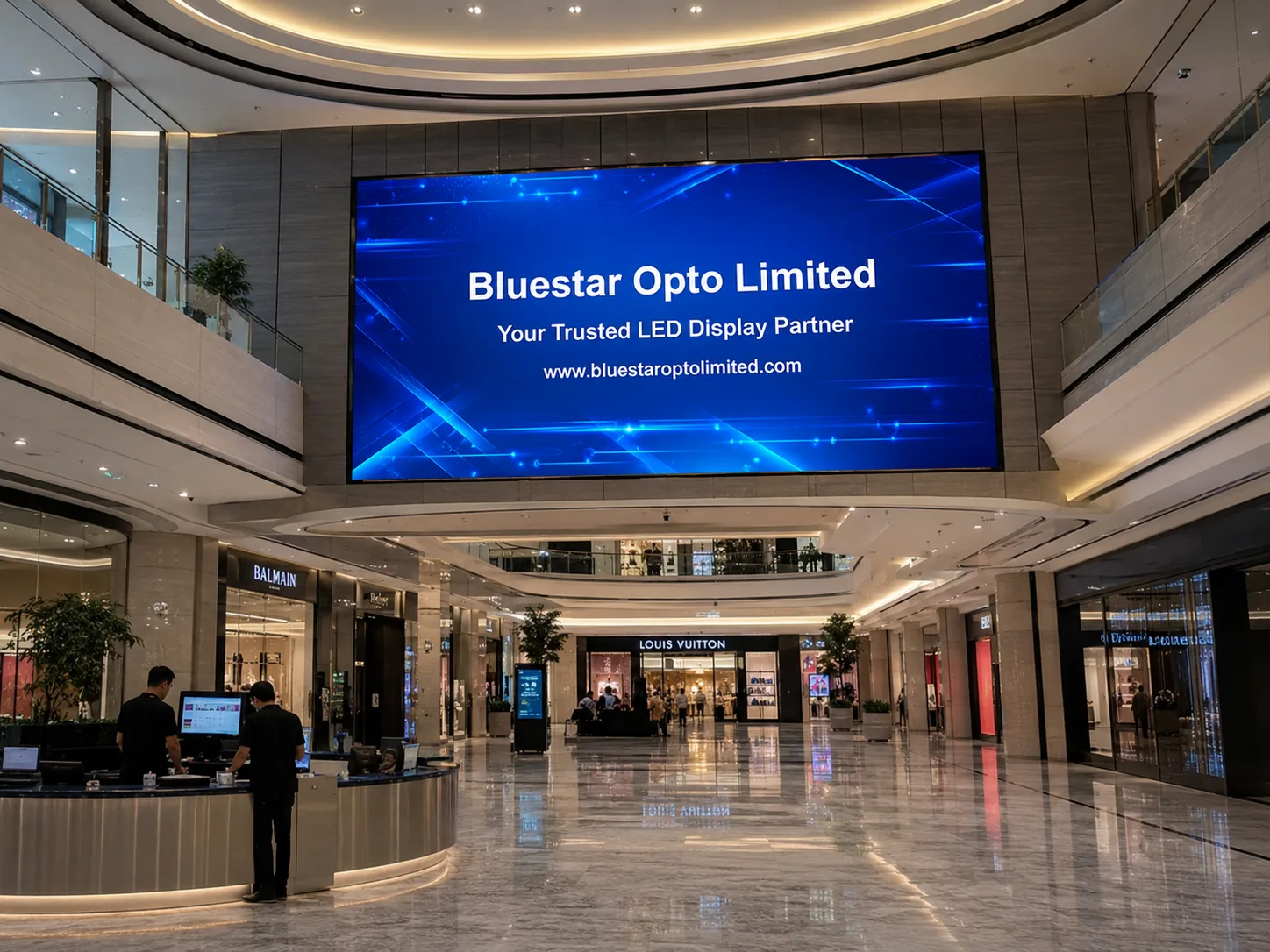 Shopping mall central hall LED screen case thumbnail 5