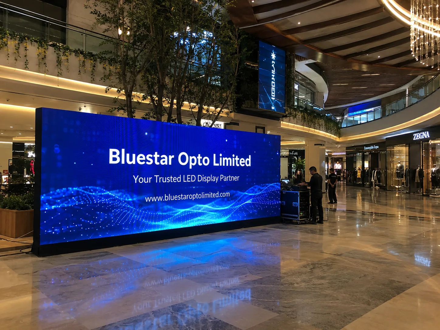 Retail plaza LED video wall case thumbnail 5
