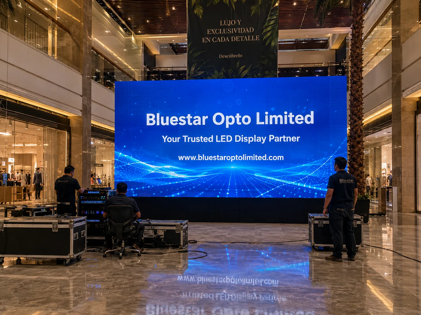 Commercial mall LED display installation case