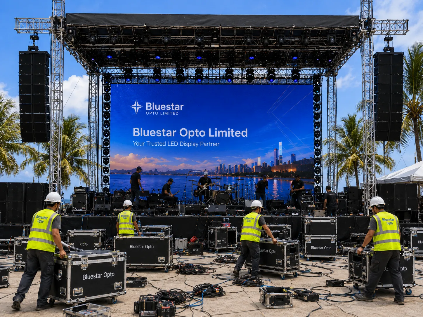 Outdoor festival stage LED screen case thumbnail 2