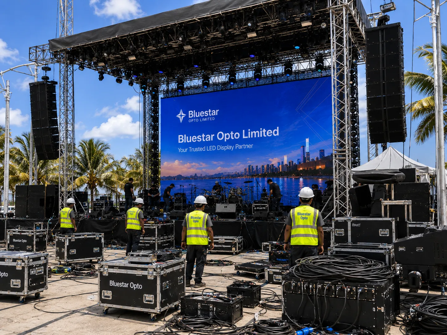 Outdoor festival stage LED screen case thumbnail 3