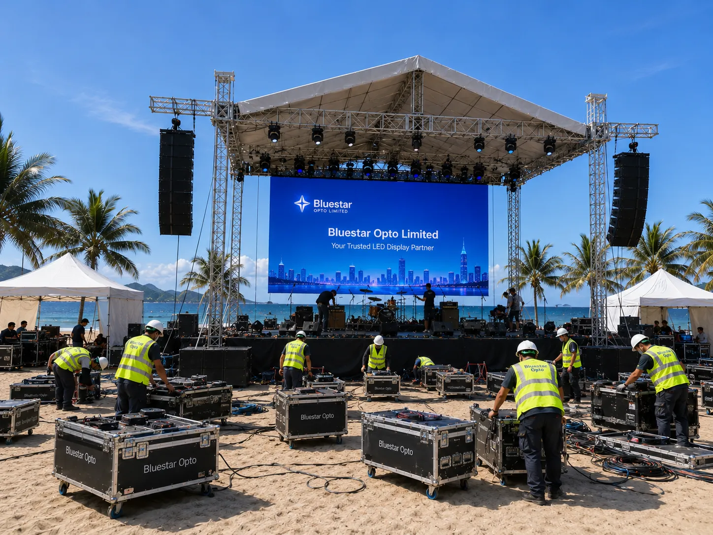 Open-air event LED display case thumbnail 4