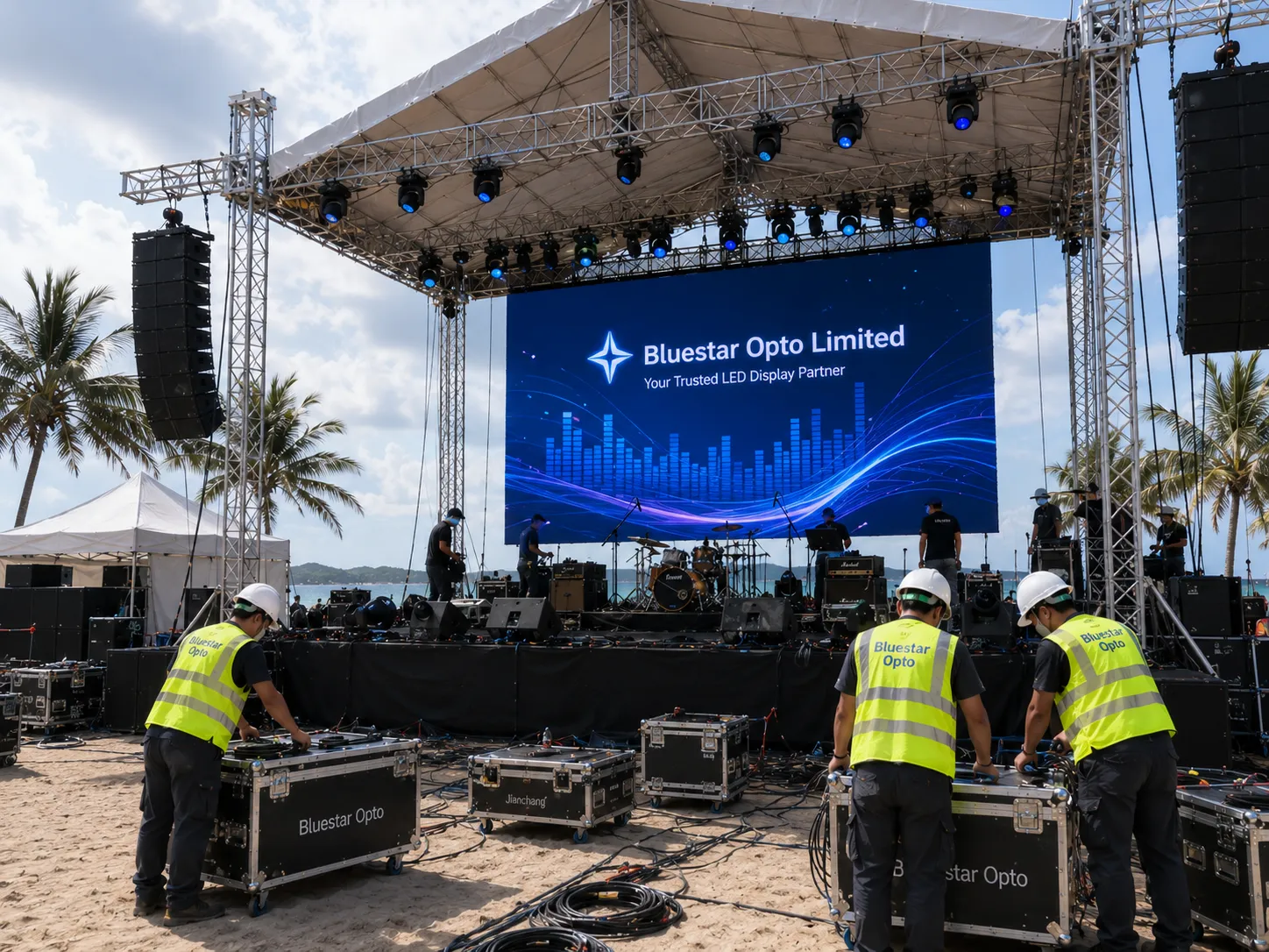 Open-air event LED display case thumbnail 5