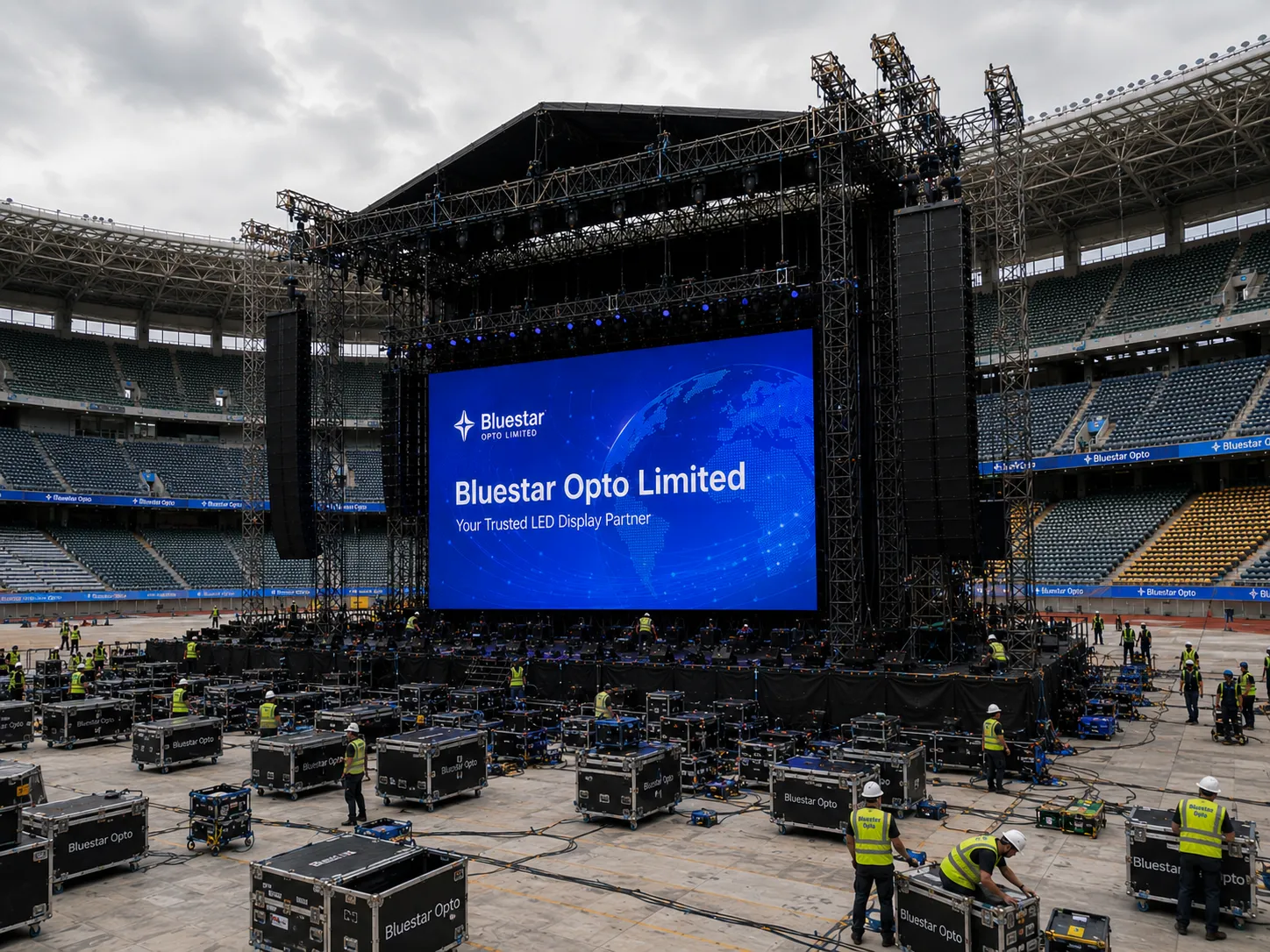 Concert stage rental LED screen case thumbnail 2