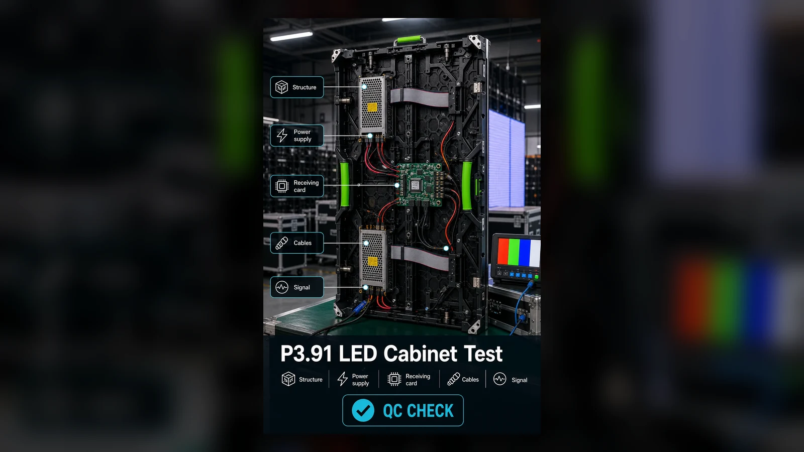 LED cabinet test