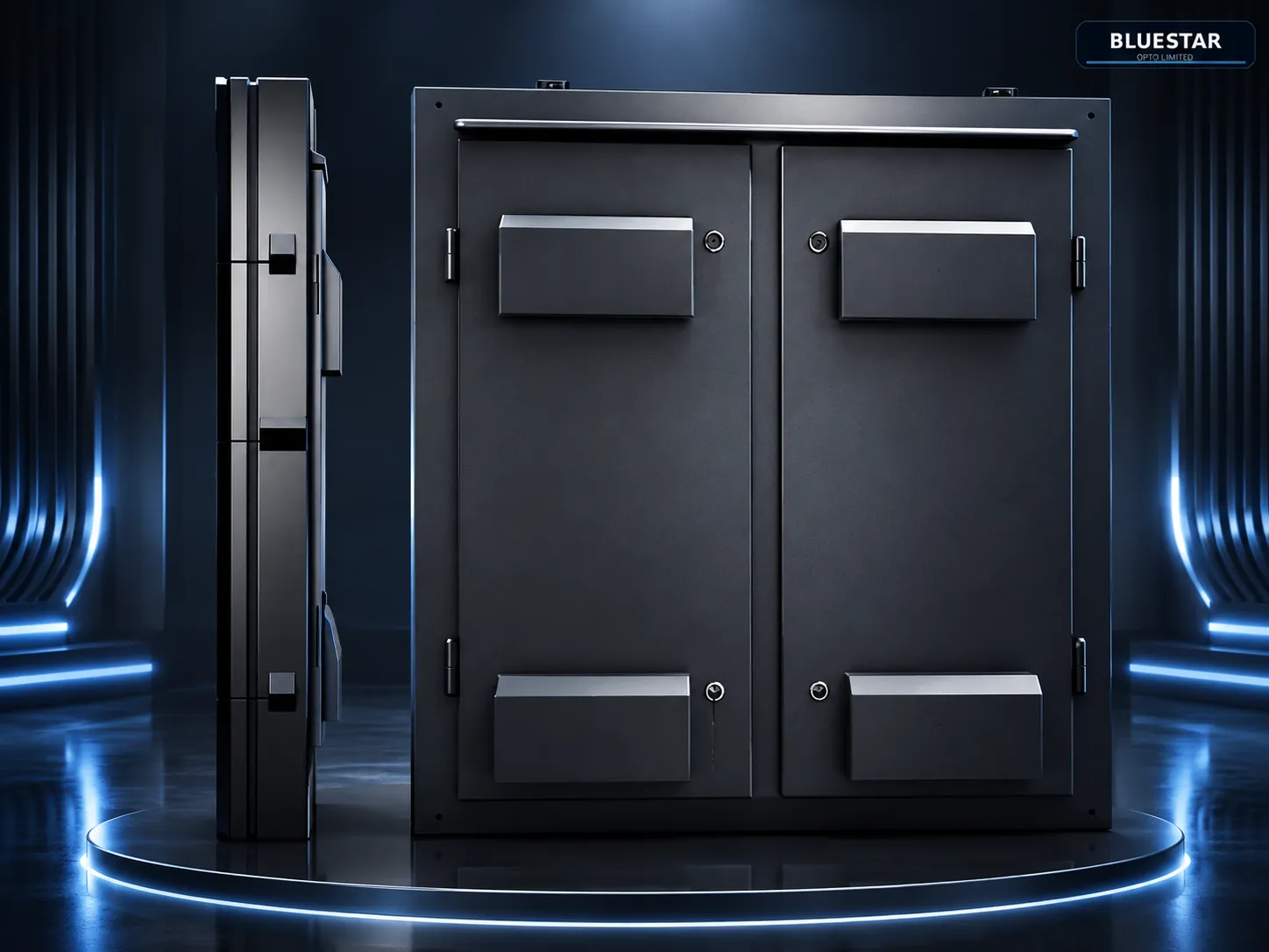 P5 960×960mm Outdoor Fixed Installation Iron Cabinet LED Display – detail view